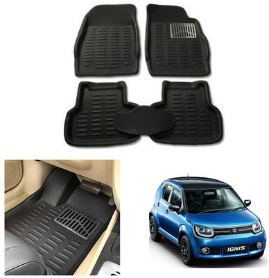 After cars Plastic 3D Mat For  Maruti Suzuki Ignis(Black)
