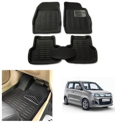After cars Plastic 3D Mat For  Maruti Suzuki WagonR(Black)