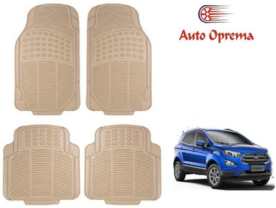 Auto Oprema Rubber Standard Mat For  Ford Ecosport(Beige)