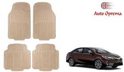 Auto Oprema Rubber Standard Mat For  Toyota Corolla Altis(Beige)