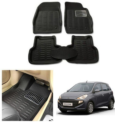 After cars Plastic 3D Mat For  Hyundai Santro(Black)