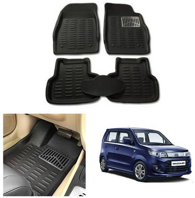 After cars Plastic 3D Mat For  Maruti Suzuki WagonR(Black)