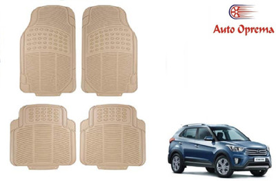Auto Oprema Rubber Standard Mat For  Hyundai Creta(Beige)