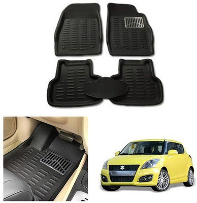 After cars Plastic 3D Mat For  Maruti Suzuki Swift(Black)