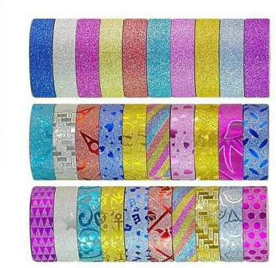Pragyan SINGLE SIDED Handheld Cello Tape (Manual)(Set of 30, Multicolor)