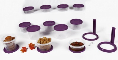 Cuttingedge Polypropylene Grocery Container  - 500 ml, 1000 ml, 750 ml(Pack of 12, Purple)