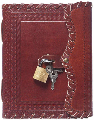 KAWTRA Leather, Corporate/Executive Diary Notebook, Diary for Men, Office Diary, (5 * 7 Inch) Regular Diary Unruled 100 Pages(Brown)
