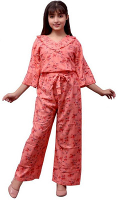 Fellamo Striped Girls Jumpsuit