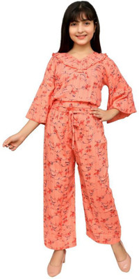 Fellamo Striped Girls Jumpsuit