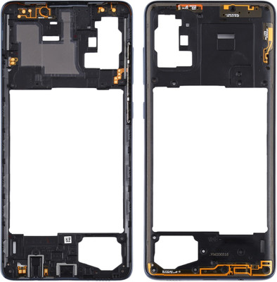 Unique4Ever Samsung Galaxy A71 Middle Ring Back Panel(Black)