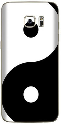 aadia Samsung Galaxy S7 Edge Mobile Skin(Black and white)