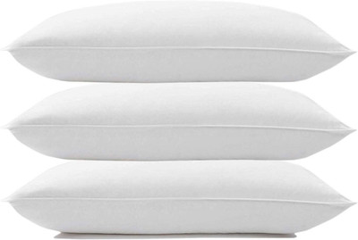 ROYALREOX Microfibre Solid Sleeping Pillow Pack of 3(White)