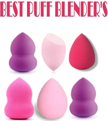 REIMICHI Easy to Use & Washable Makeup Blending Puff Set OF 6