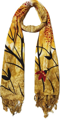 estrella fashion Printed Satin Blend, Viscose Women Stole, Scarf, Fancy Scarf
