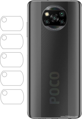 Vatsin Back Camera Lens Glass Protector for Poco X3(Pack of: 5)