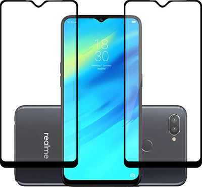 MobileBukket Edge To Edge Tempered Glass for Realme 2 Pro(Pack of 2)