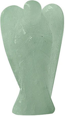9dzine Green Aventurine Stone Angel,Pocket Angel Figurines-1 Inch Decorative Showpiece  -  3.5 cm(Stone, Green)