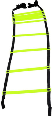 Emeggo Flat Regular Adjustable Speed Agility Ladder for Track and Field Sports (4 m with 10 Rungs) Speed Ladder(Green)