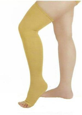 KUDIZE Compression Above Knee Varicose Vein Stocking Support. Knee Support(Beige)