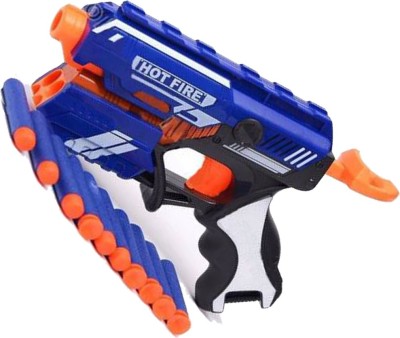 Toyvala Latest Blaze Storm PUBG Themed Soft Bullet Gun Shooting Gun Toys with 5 Foam Bullets & 5 Suction Dart Bullets/ Soft Bullet Gun Hot Fire Guns & Darts(Multicolor)