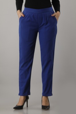 IRIDAA JAIPUR Regular Fit Women Blue Trousers