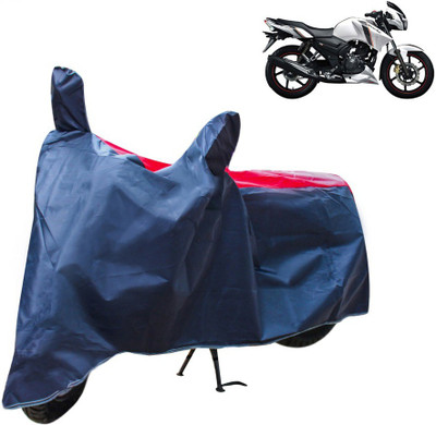 AutoRetail Two Wheeler Cover for TVS(Apache RTR 160, Red, Blue)