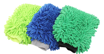 Euro Care Microfiber Vehicle Washing  Hand Glove(Pack Of 3)