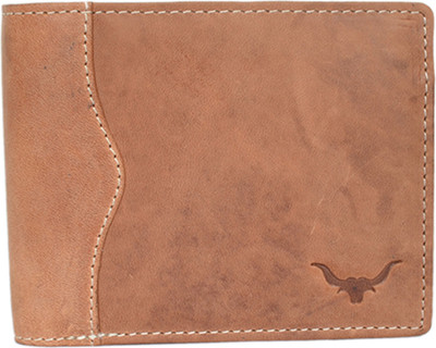 cadrohides Men Formal Tan Genuine Leather Wallet(9 Card Slots)