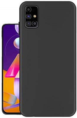 Rlab Back Cover for Samsung Galaxy M31s,Candy(Black, Transparent, Shock Proof, Silicon, Pack of: 1)