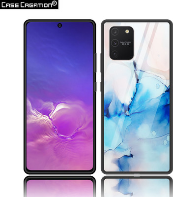 CASE CREATION Back Cover for Samsung Galaxy S10 Lite Water Colour Painting Glass Case Cover(Multicolor, Grip Case, Pack of: 1)