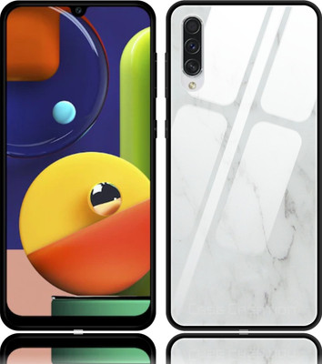 CASE CREATION Back Cover for Samsung A30s (2020) Nano White Italian Finish Original Glass Case Cover(White, Waterproof, Pack of: 1)