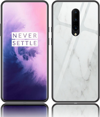 CASE CREATION Back Cover for Oneplus 7 (2020) Nano White Italian Finish Original Glass Case Cover(White, Waterproof, Pack of: 1)
