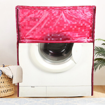 E-Retailer Front Loading Washing Machine  Cover(Width: 58 cm, Red)