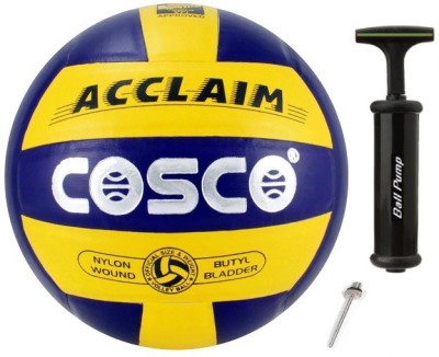 COSCO Acclaim Volleyball With Ball Pump and Niddle Volleyball - Size: 4(Pack of 1, Multicolor)