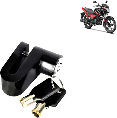 DvineAutoFashionZ Disc Brake Lock Set Of 1 For Glamour_DL44 Disc Lock, U Lock(Multicolor)
