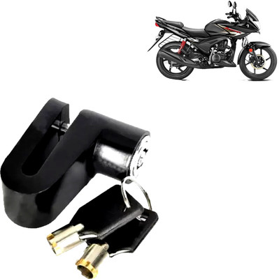 DvineAutoFashionZ Disc Brake Lock Set Of 1 For Ignitor_DL44 Disc Lock, U Lock(Black)