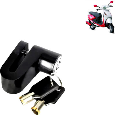 DvineAutoFashionZ Disc Brake Lock Set Of 1 For Pleasure_DL44 Disc Lock, U Lock(Black)