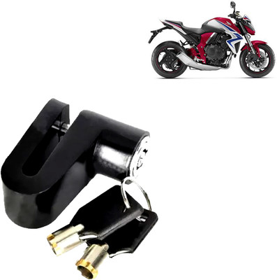 DvineAutoFashionZ Disc Brake Lock Set Of 1 For CB 1000R_DL44 Disc Lock, U Lock(Multicolor)