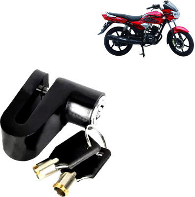 DvineAutoFashionZ Disc Brake Lock Set Of 1 For Phoenix_DL44 Disc Lock, U Lock(Black)