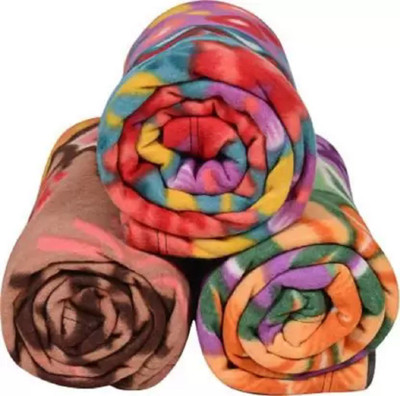 Hercai Printed Single Fleece Blanket for  Mild Winter(Polyester, Multicolor)