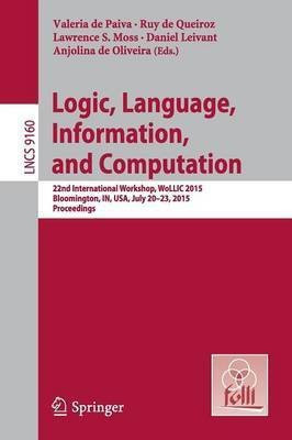 Logic, Language, Information, and Computation(English, Paperback, unknown)