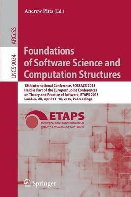 Foundations of Software Science and Computation Structures(English, Paperback, unknown)