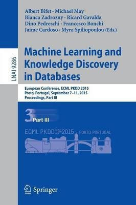 Machine Learning and Knowledge Discovery in Databases(English, Paperback, unknown)