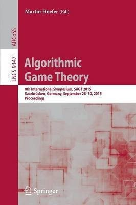 Algorithmic Game Theory(English, Paperback, unknown)