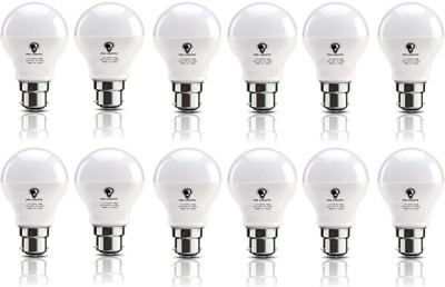 mg lights 7 W Standard B22 LED Bulb(White, Pack of 12)