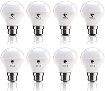 mg lights 5 W Standard B22 LED Bulb(White, Pack of 8)