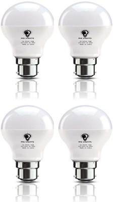mg lights 7 W Standard B22 LED Bulb(White, Pack of 4)