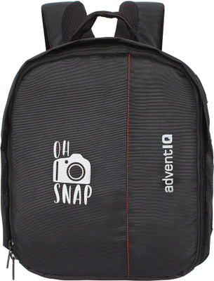 AdventIQ Oh Snap Printed Camera Backpack (BNP 0197-Printed)  Camera Bag(Black)