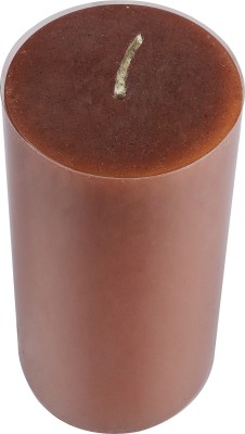 Karigar Creations Cinnamon Aromatic Pillar Candle For Home Decoration, Christmas, Party, Diwali(Size - 6x3 Inch) Candle(Brown, Pack of 1)