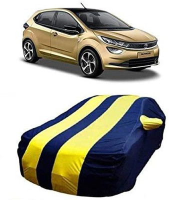 Aaka Creations Car Cover For Tata Altroz (With Mirror Pockets)(Yellow, Blue)